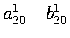 $a_{20}^1 \quad b_{20}^1$